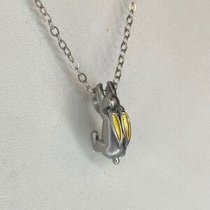 Bunny Rabbit Necklace Women Easter Two Tone Enamel Animal Nature Pendant New